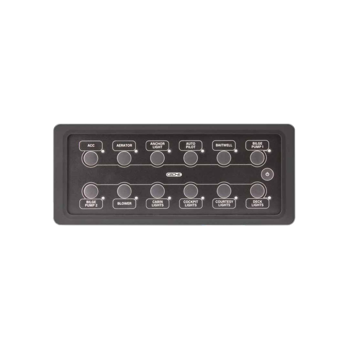 CZone Waterproof Keypads - Landscape 12- 2x6 - 80-911-0165-00/CZONE & NMEA için