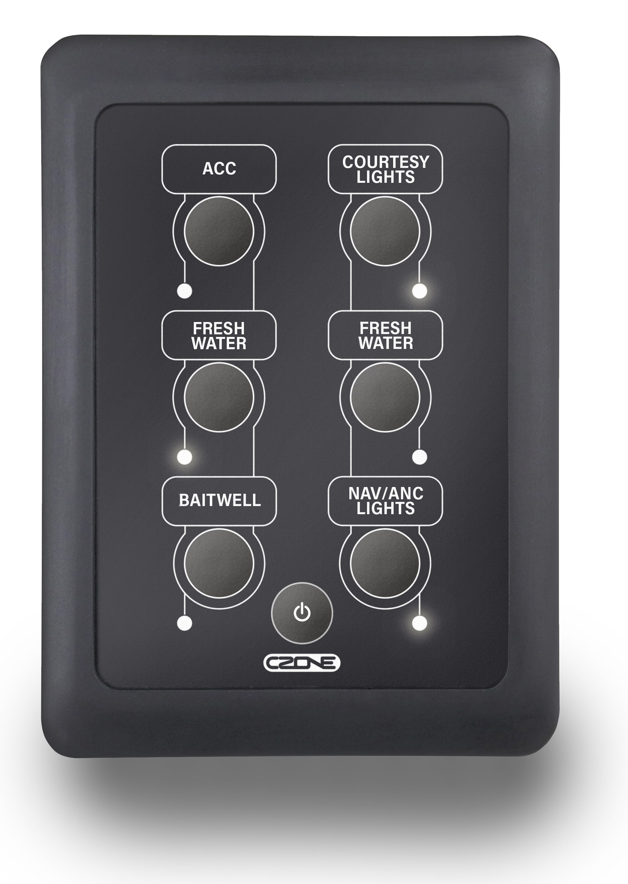 CZone Su Geçirmez Tuş Takım 6lı - Dik - 2x3 - 80-911-0163-00 /CZONE ve NMEA için