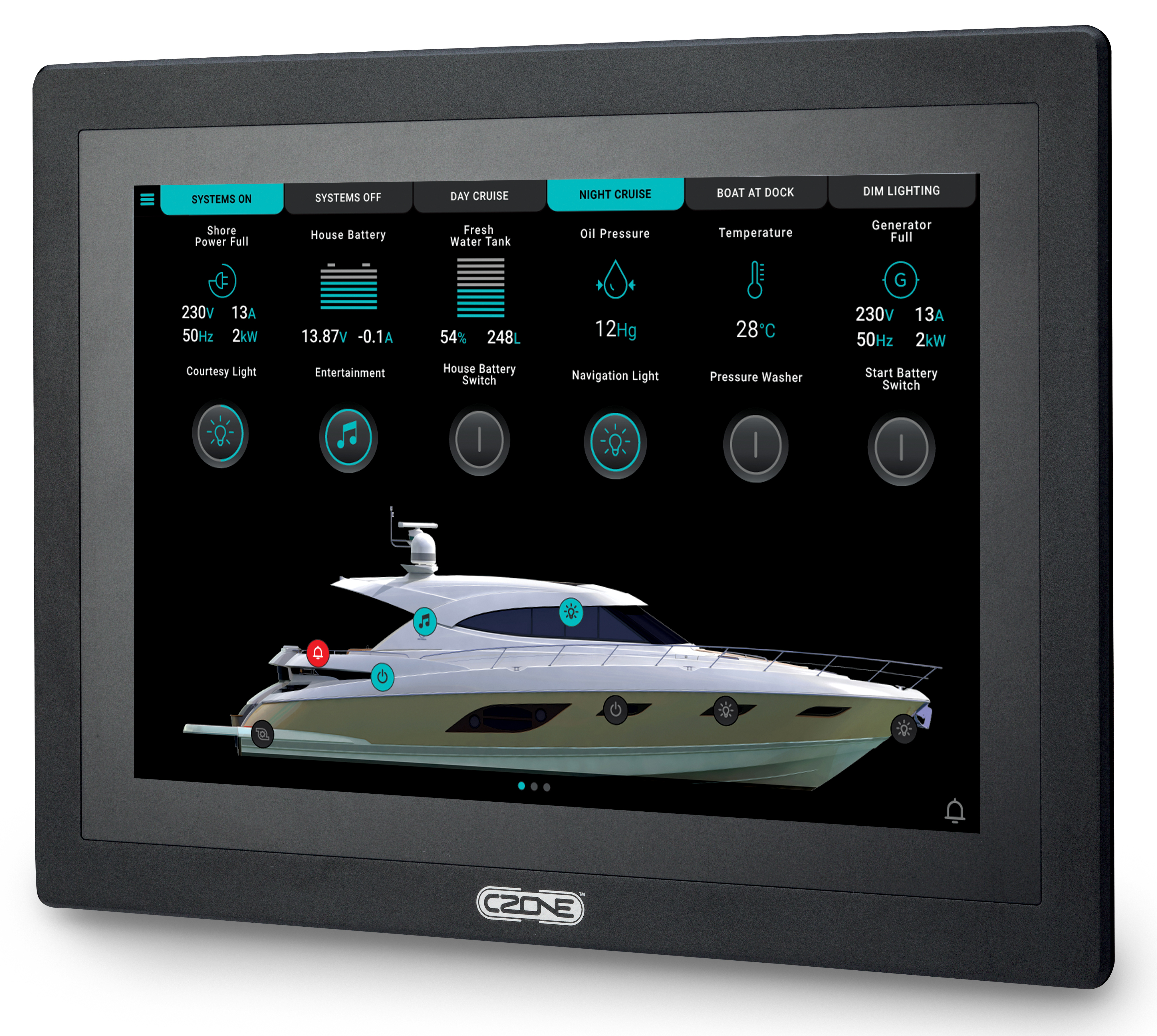CZone Touch 10” Dokunmatik Ekran Kiti Gen-2 - 80-911-0216-00 /CZONE ve NMEA için