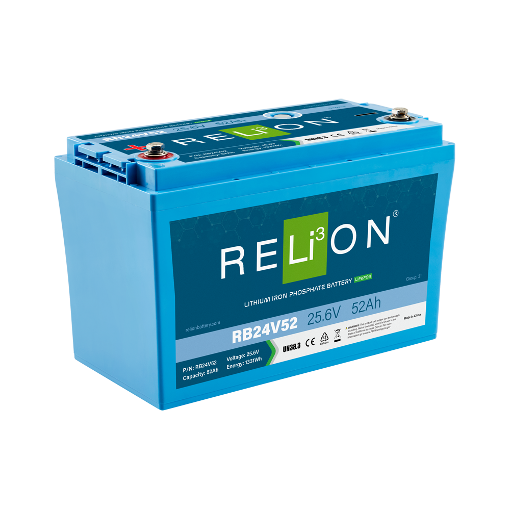 RELiON RB24V52 24V 52Ah Lithium Battery