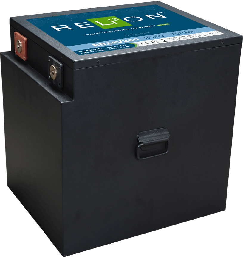 RELiON 25.6V 200Ah LiFePO4 Akü - RB24V200 /Lityum Iyon Aküler için