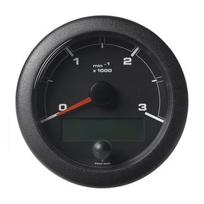 VDO Oceanlink Serisi Takometre 3000 Devir Siyah 85mm - A2C1065660001 /Göstergeler için