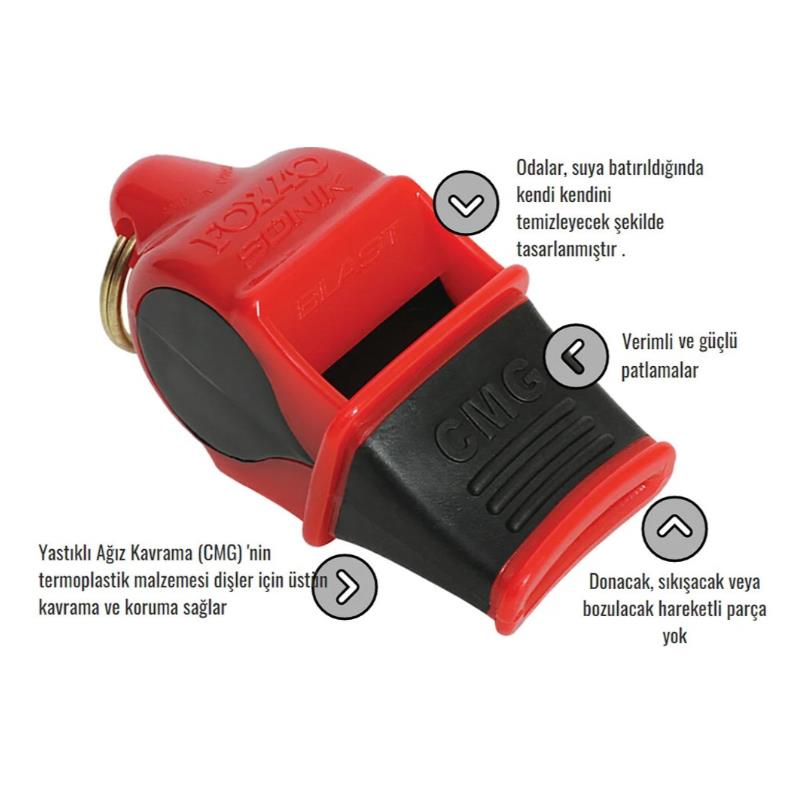 FOX 40 SONIK BLAST SAFETY CMG DUDUK IPLI SIYAH 9203-0008