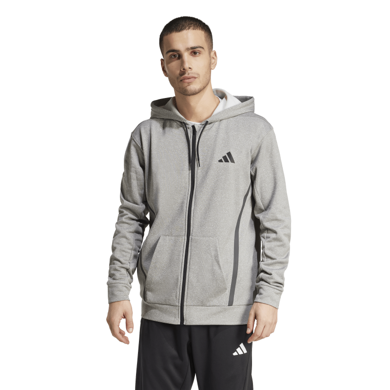 Adidas Game Go Erkek Gri Kapüşonlu Üst JC5697