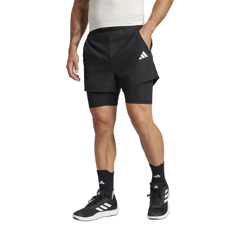 Adidas GYM+ 2in1 SHORT Erkek Taytlı Şort JE5665