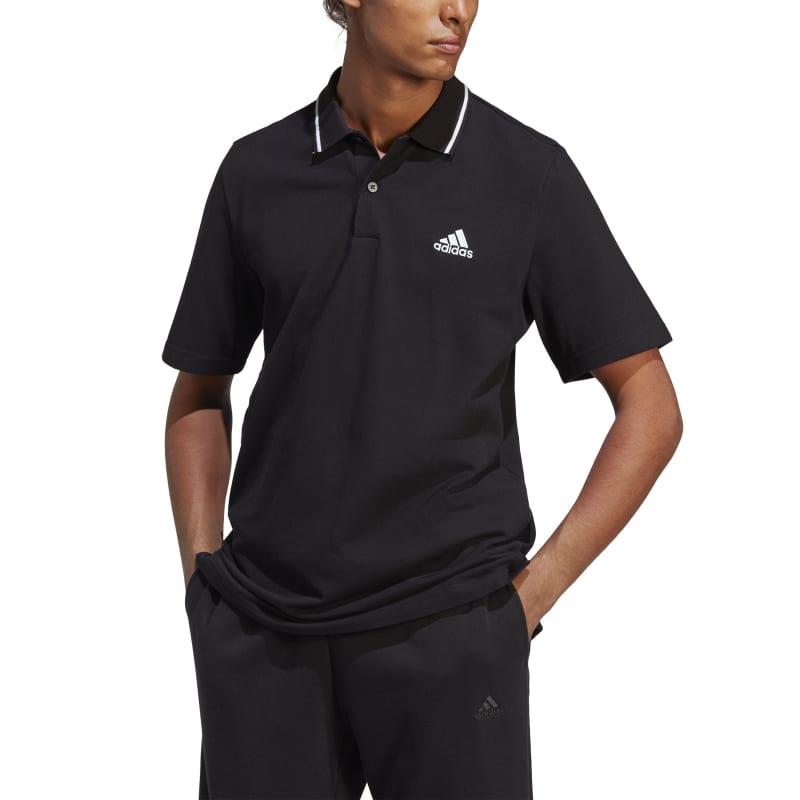 Adidas Siyah Polo Yaka Erkek Tişört IC9314 