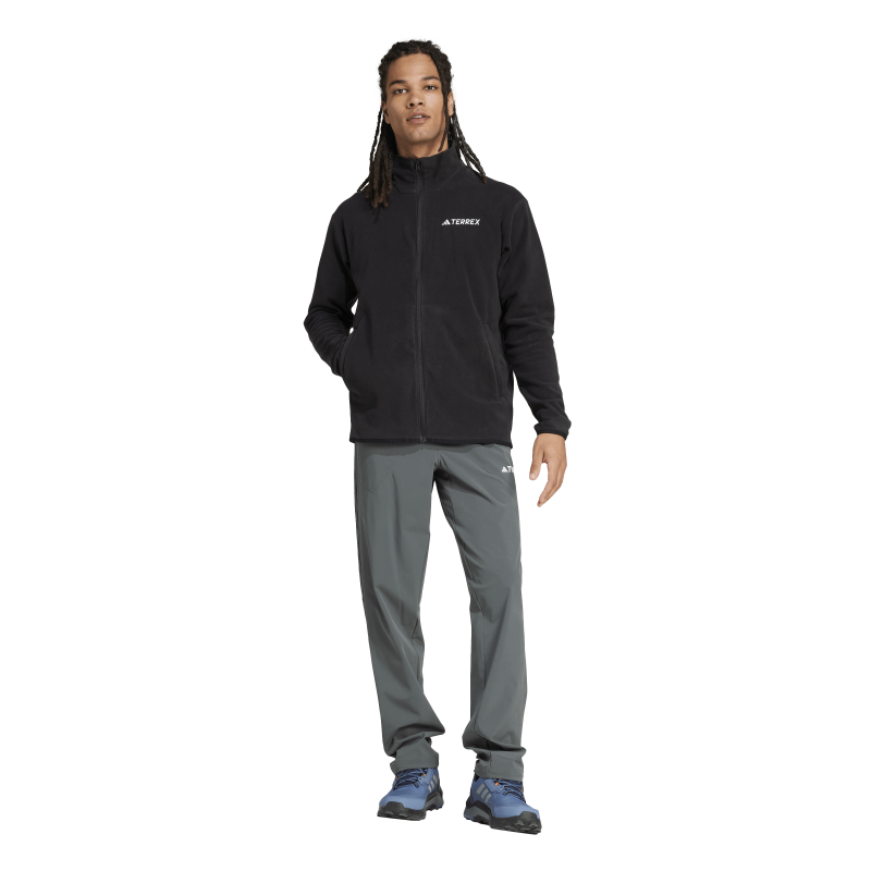 Adidas MT ESS FZ FL Tam Fermuarlı Siyah Erkek Polar JP0795