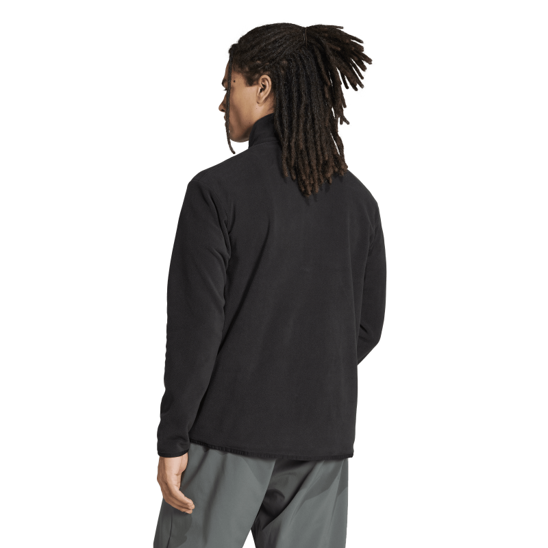 Adidas MT ESS FZ FL Tam Fermuarlı Siyah Erkek Polar JP0795