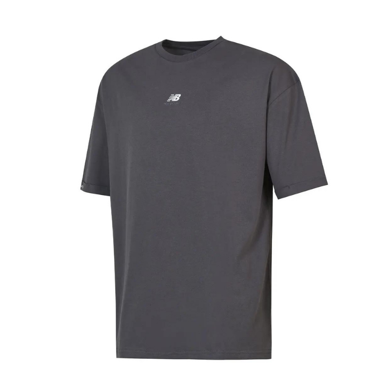 New Balance Lifestyle Unisex Gri Tişört UNT3417