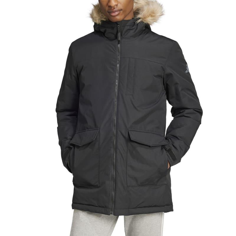 Adidas Paveric Fur Erkek Siyah Uzun Mont IX8888