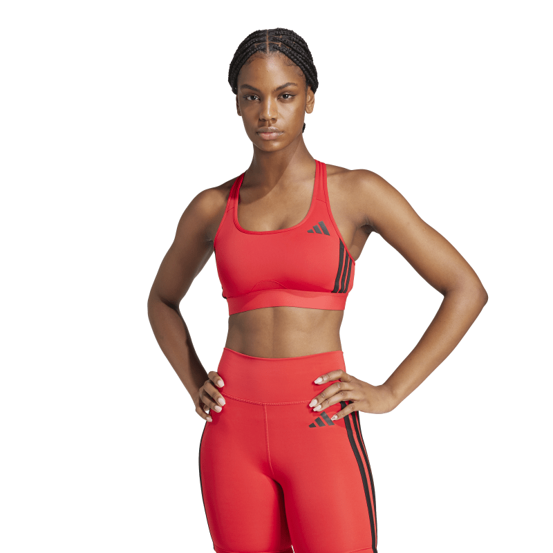 Adidas Powerreact Train Medium-Support 3-Stripes Sporcu Sütyeni JP4805