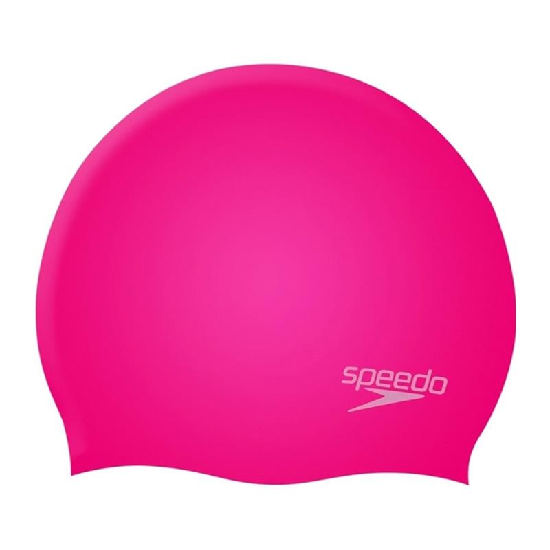 SPEEDO MOULDED SILC CAP JU PINK/PINK