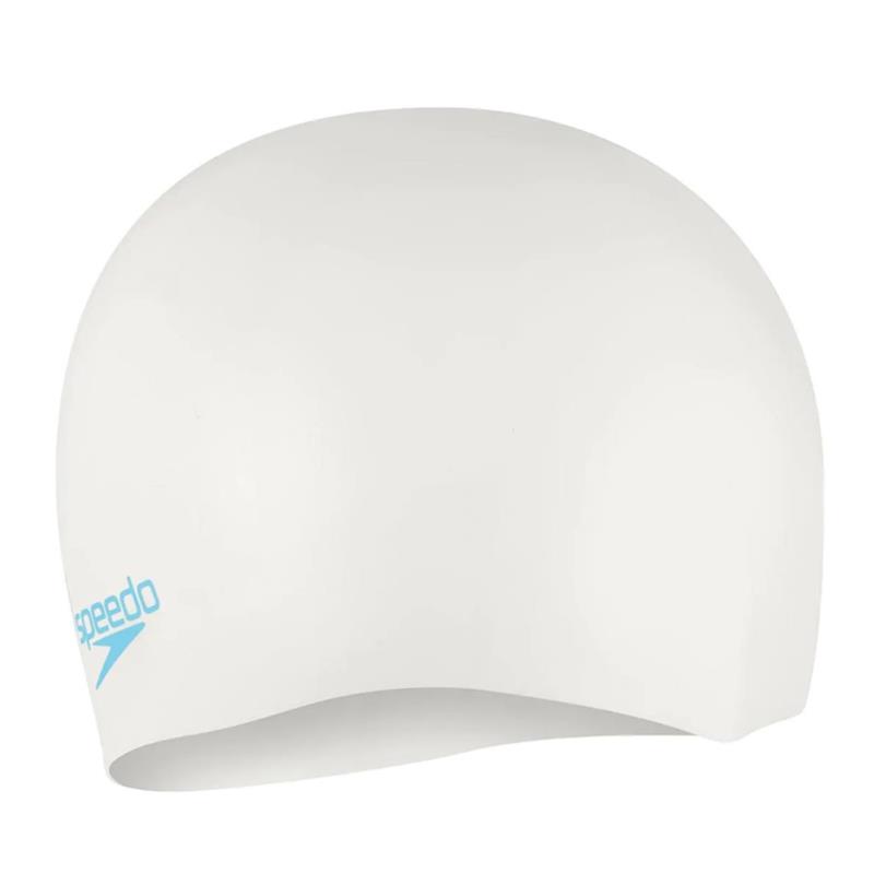 SPEEDO PLAIN MOUD SILC CAP JU WHITE/BLUE