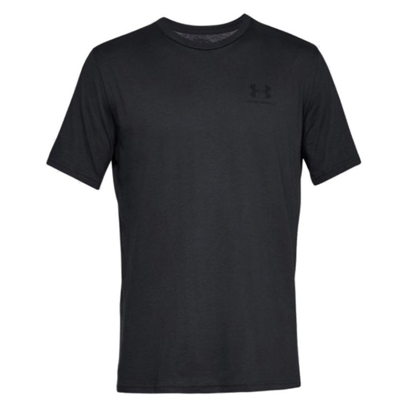 UA SPORTSTYLE LEFT CHEST ERKEK T-SHIRT Erkek Siyah Tişört 1326799-001