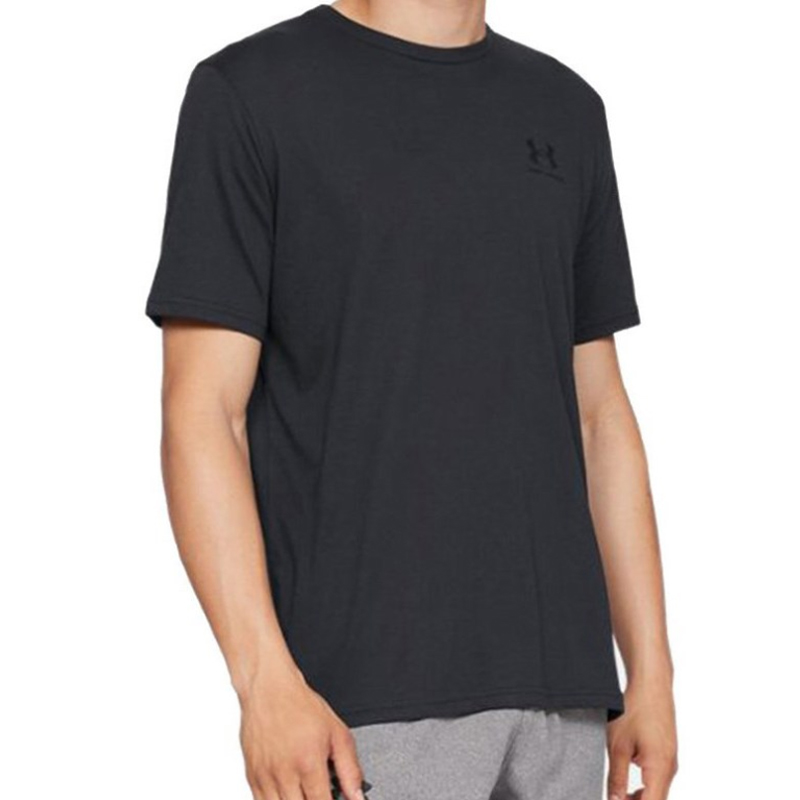 UA SPORTSTYLE LEFT CHEST ERKEK T-SHIRT Erkek Siyah Tişört 1326799-001