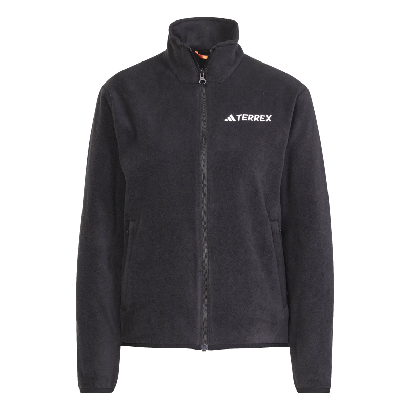 Adidas W MT ESS FZ FL Kadın Siyah Fermuarlı Polar JP0800