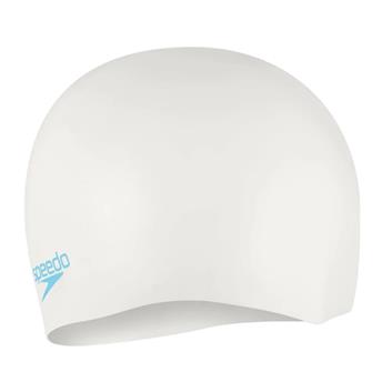 SPEEDO PLAIN MOUD SILC CAP JU WHITE/BLUE