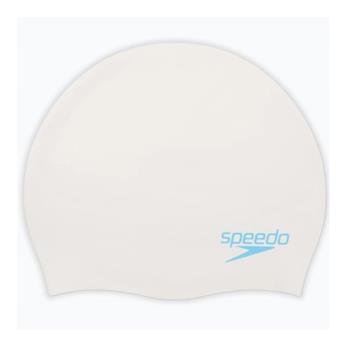 SPEEDO PLAIN MOUD SILC CAP JU WHITE/BLUE