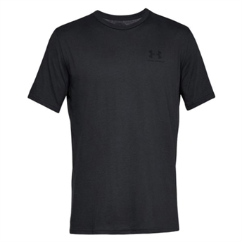 UA SPORTSTYLE LEFT CHEST ERKEK T-SHIRT Erkek Siyah Tişört 1326799-001