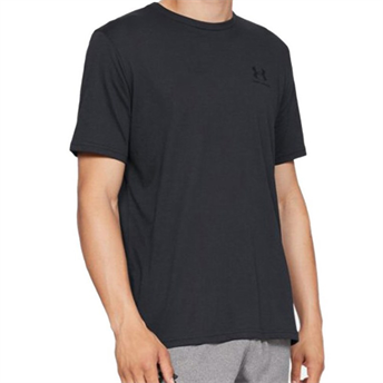 UA SPORTSTYLE LEFT CHEST ERKEK T-SHIRT Erkek Siyah Tişört 1326799-001