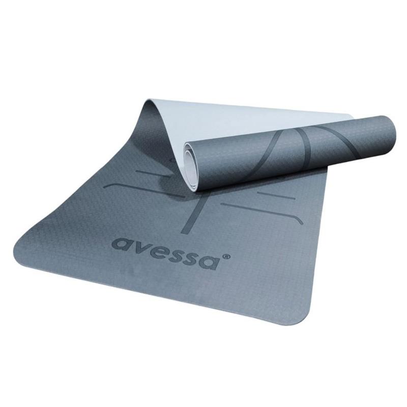 AVESSA TPE-10 ÇİFT RENK PLATES MİNDERİ TPE SİYAH 183*61*0,6