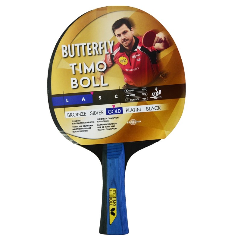 BUTTERFLY TIMO BOLL GOLD P.P. RAKET