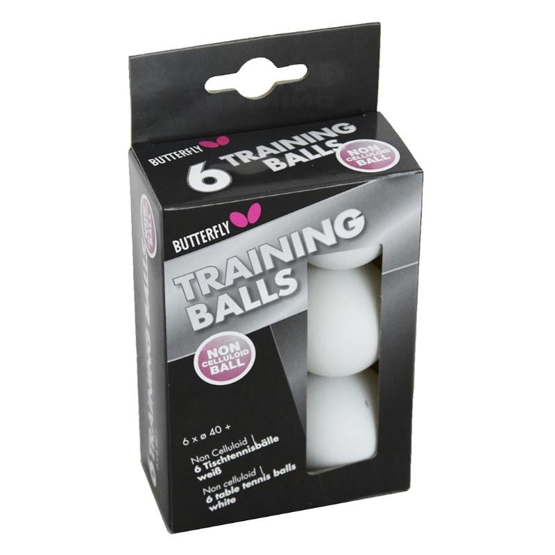 BUTTERFLY TRAINING BALLS 40+ (6LI KUTU-BEYAZ)
