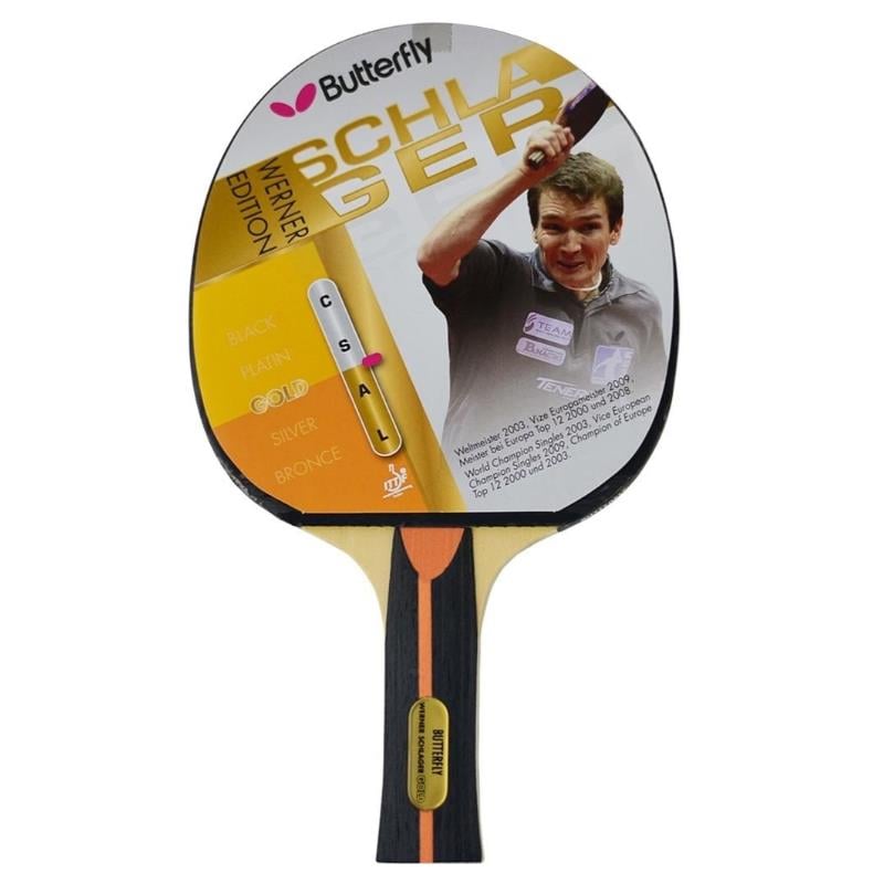 BUTTERFLY WERNER SCHLAGER GOLD P.P.RAKET