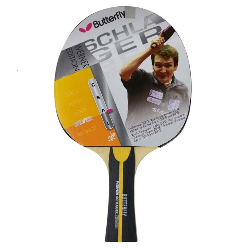 BUTTERFLY WERNER SCHLAGER SILVER P.P.RAKET