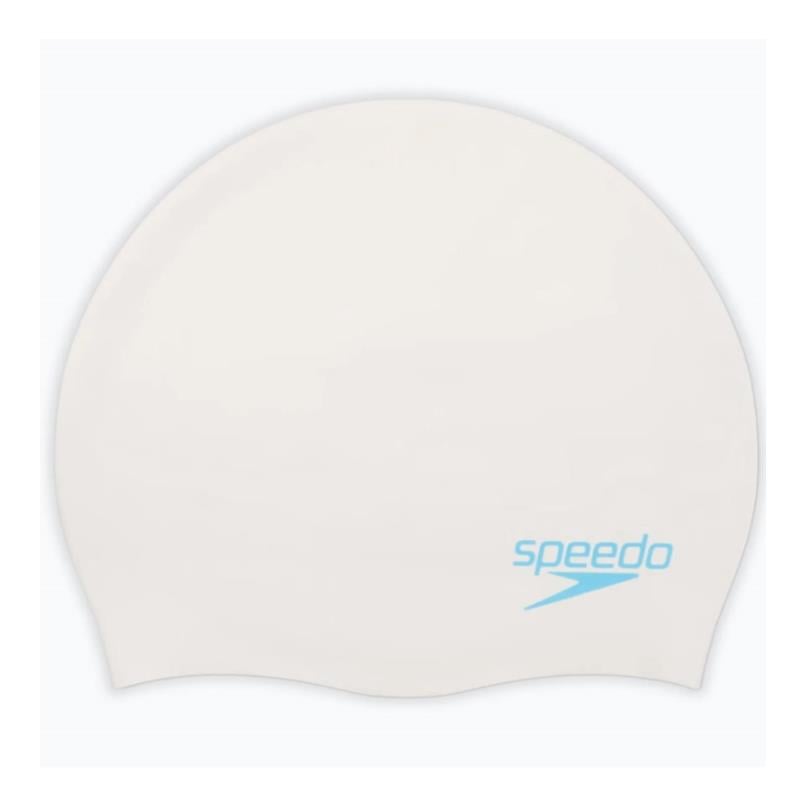 SPEEDO PLAIN MOUD SILC CAP JU WHITE/BLUE