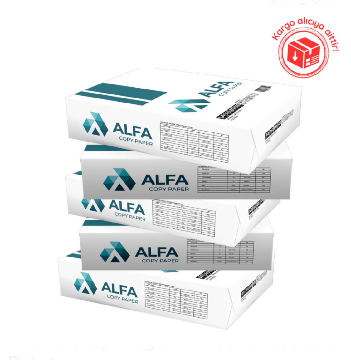 Alfa Fotokopi Kağıdı A-4 80 Gr 500'Lü 5 Paket