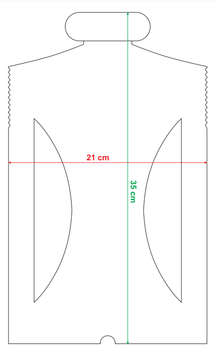 Gömlek Ara Kartonu 21x35 Pencereli Kroma 500 Adet