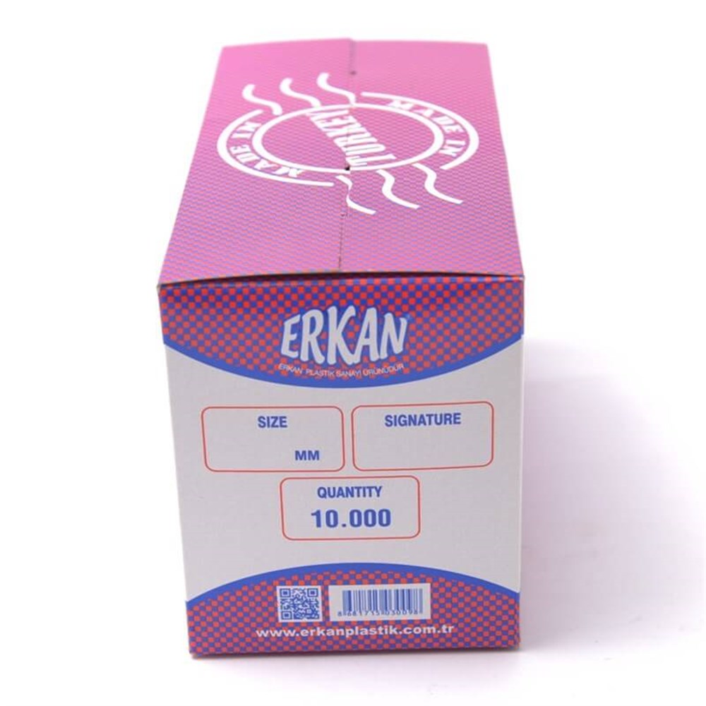 25 MM ERKAN STANDART ŞEFFAF ETİKET PLS (10.000)