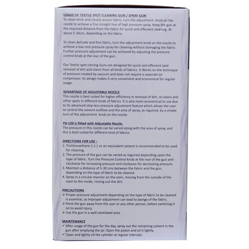 LEKE TEMİZLEME TABANCASI AYARLI UÇLU