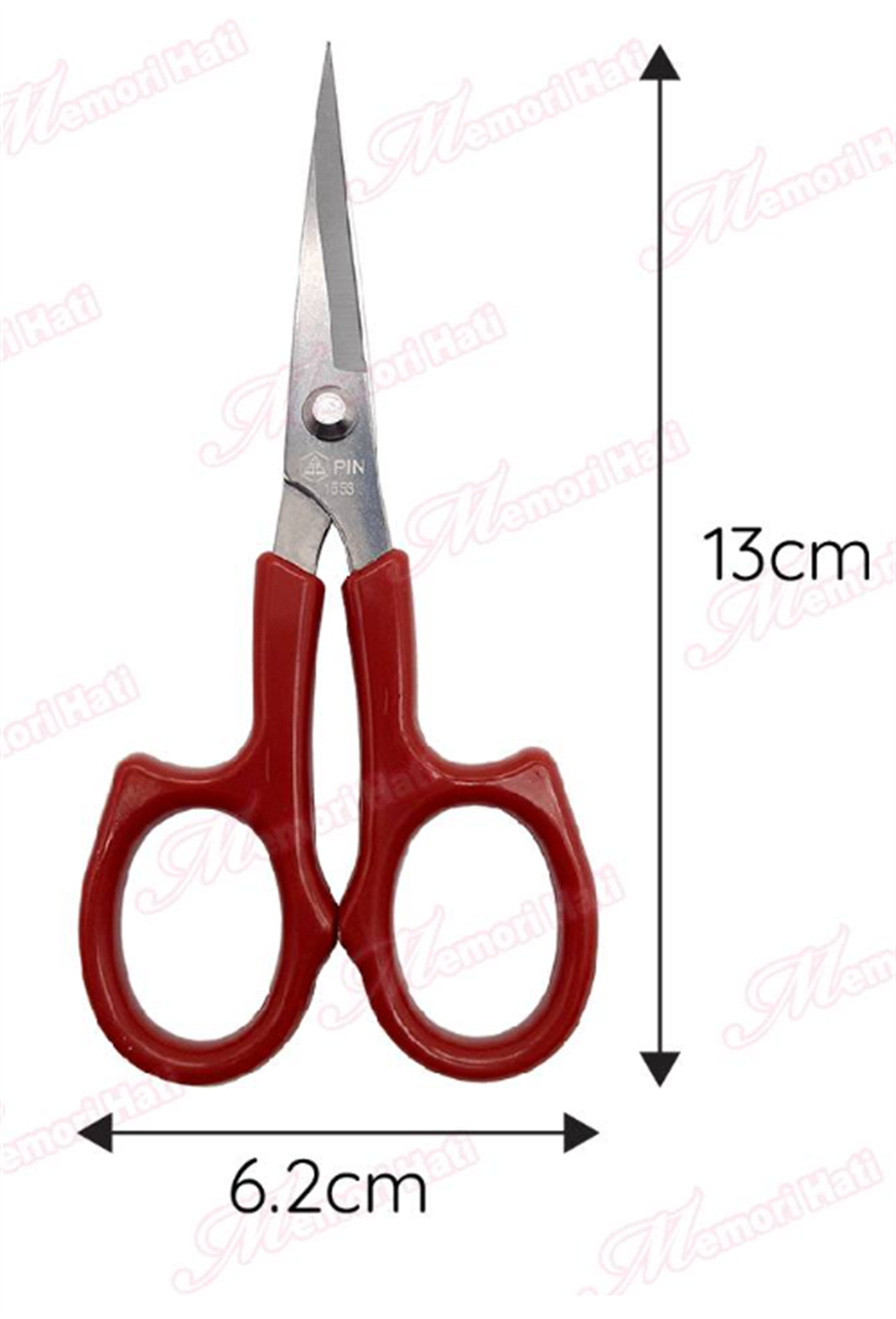 PIN 1553 Profesyonel Paslanmaz Çelik Eğri Uç Nakış Makası