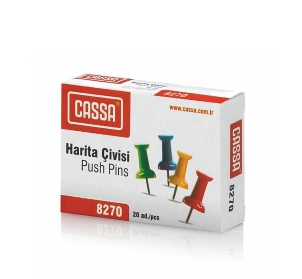 MAS HARİTA ÇİVİSİ RENKLİ KARTON KUTU 315