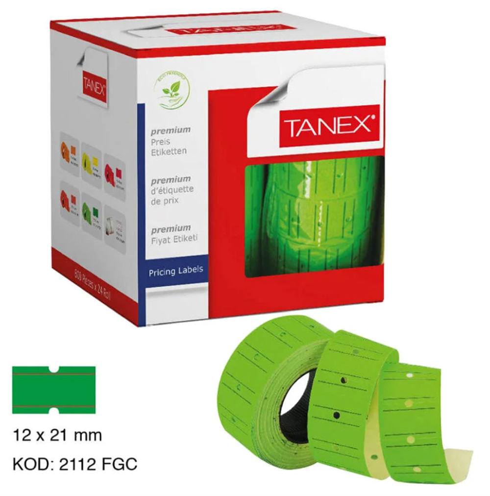 METO ETİKETİ TANEX MOTEX YEŞİL