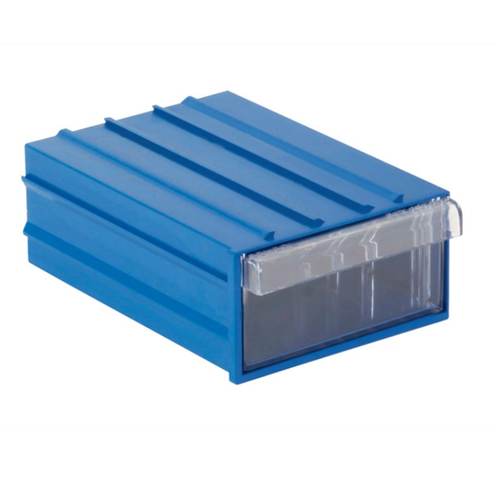 Plastik Çekmece Mavi Şeffaf 100X138X52mm / 202