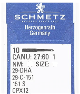 Schmetz  CPX12 ÇENGELLİ PUNTO İĞNESİ 90/14 NO
