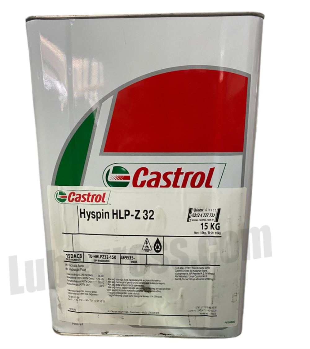 Castrol Yağ Hyspin HLP-Z 32, 17LT (Tekstil Makinelerine Uygundur)