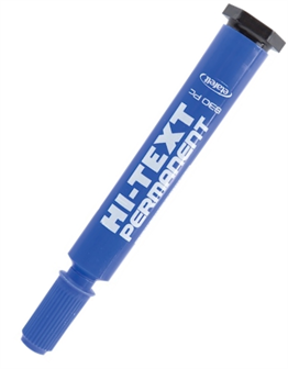 Hi-Text Permanent 830 PC Kesik Uçlu Markör - Mavi