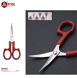 PIN 1553 Profesyonel Paslanmaz Çelik Eğri Uç Nakış Makası