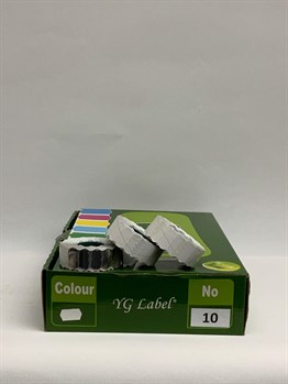 METO ETİKETİ YG LABEL NO:10 ALÜMİNYUM BEYAZ