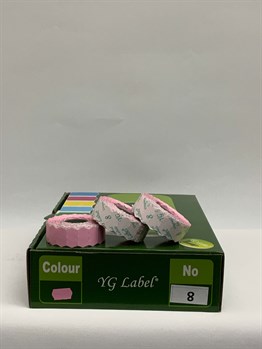 METO ETİKETİ YG LABEL NO:8 PEMBE