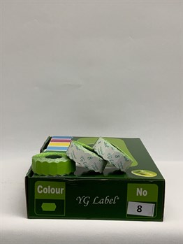 METO ETİKETİ YG LABEL NO:8 YEŞİL