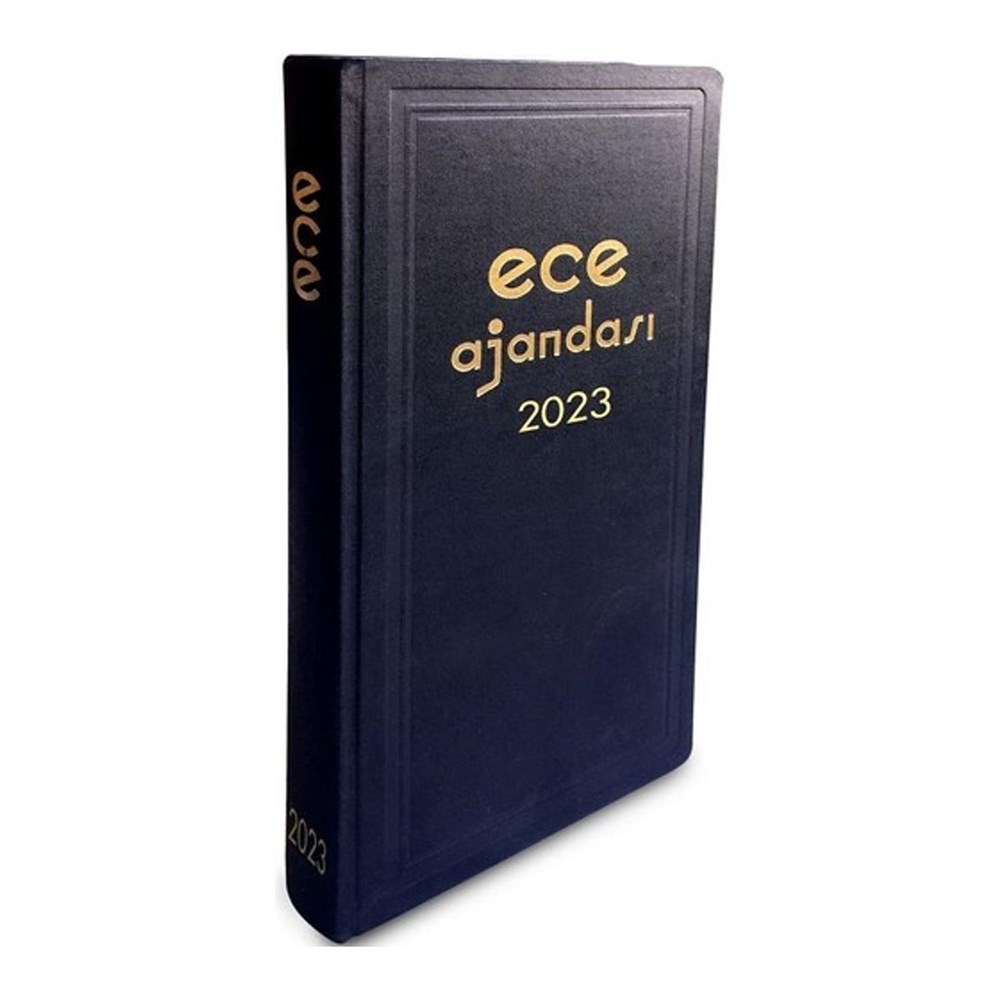 Ece Ajandası 2023 Ticari Koleksiyonu Asya 17 x 33 cm Siyah
