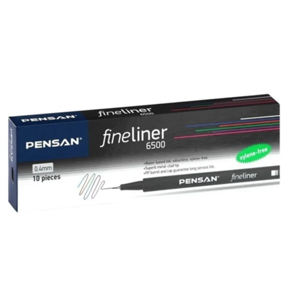 FİNELİNER 6500 PENSAN SİYAH KALEM