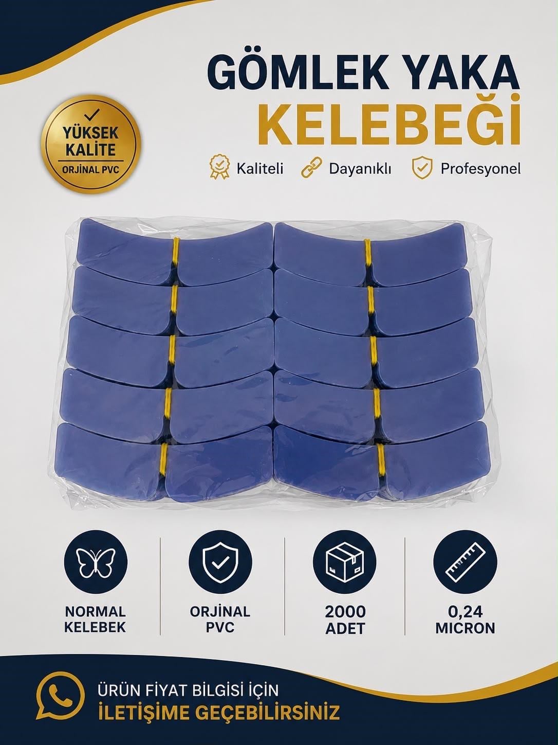 Gömlek Yaka Kelebeği Normal (1000 Adet)