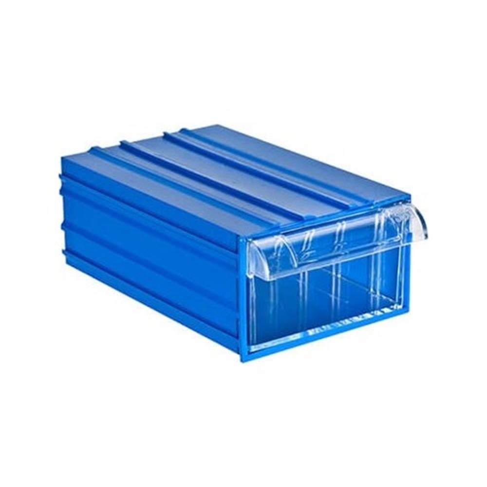 Plastik Çekmece Mavi Şeffaf 110X170X65 mm / 351