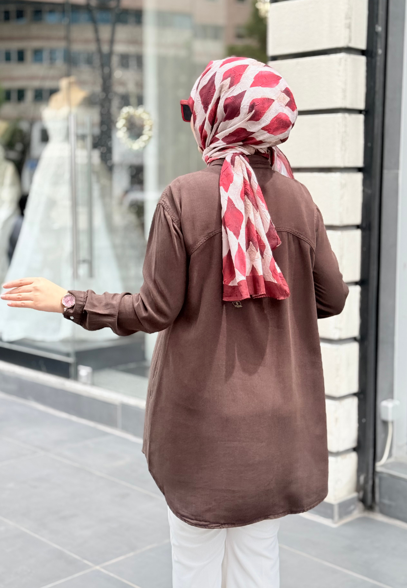 Acı Kahve Clean Tensel Gömlek